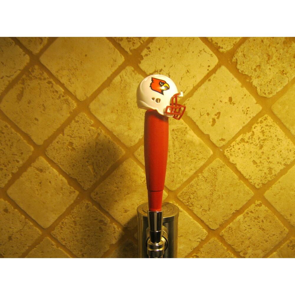 NCAA Louisville Cardinals Tap Handle NCAA Football Beer Keg Red Wood